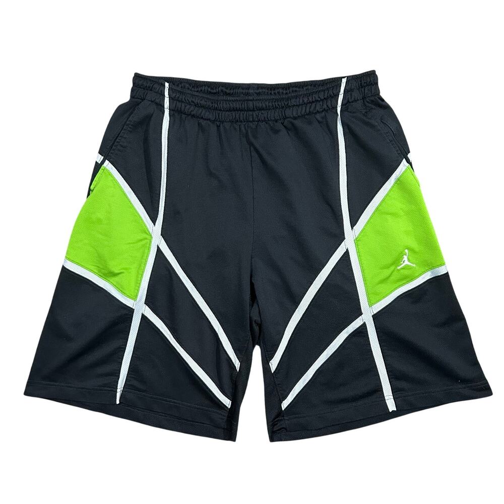 Vintage Y2K Air Jordan Basketball Shorts Men’s XL Baggy Athletic Black Green